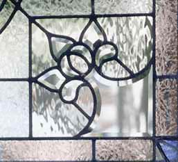 Custom stained and leaded glass Victorian style window