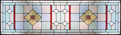 Art Deco stained glass window