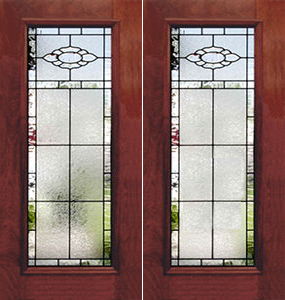 leaded glass beveled glass entry
