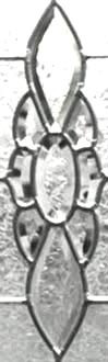 leaded glass bevel panel