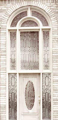 leaded glass entry