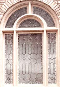 leaded glass entry