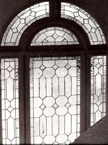 leaded glass entry