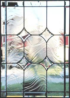 leaded glass star window