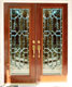 leaded glass entry