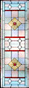 art deco custom leaded glass sidelight window