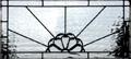 Custom leaded glass beveled transom window window