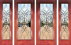 leaded glass entry