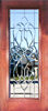 mahogany door with chbp10l leaded glass bevel window