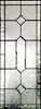 Custom leaded glass beveled sidelight window