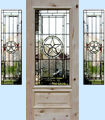 Texas Star 3 leaded glass beveled entry 3