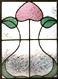 Victorian flower stained glass