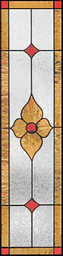 ZOOM to custom stained glass sidelight window Custom Victorian style stained and leaded glass sidelight window