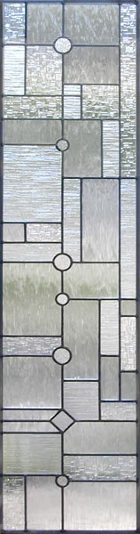 custom leaded glass clear textures abstract window