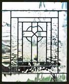 Cross leaded glass custom window