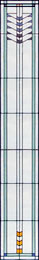 Custom stained and leaded glass FLW38 abstract window