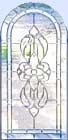 Custom leaded glass SB34S arch beveled glass window