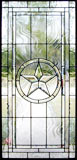 Texas Star custom leaded beveled glass window