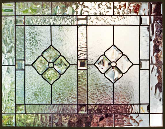 Custom leaded glass CH1 beveled glass window