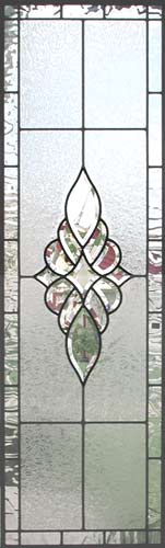 HG340V leaded glass bevel window