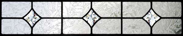 leaded glass panel STARS 3H