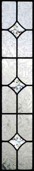 beveled stars leaded glass sidelight window