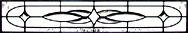 Custom leaded glass beveled transom window