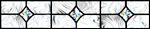 bevel stars leaded glass panel