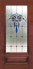 stained and leaded glass door custom design