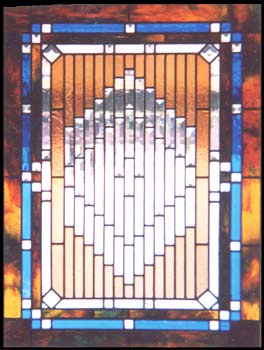 leaded glass bevel panel