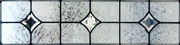 Custom 3starsh leaded glass transom window