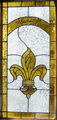 abstract stained glass leaded glass panel