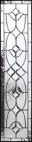 Custom leaded glass sidelight tulip bevel window