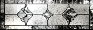  custom leaded glass transom window
