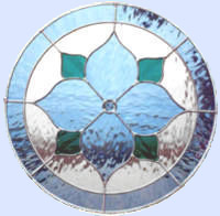 stained glass circle window