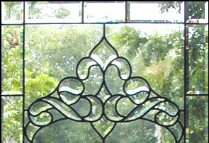 leaded glass bevel entry