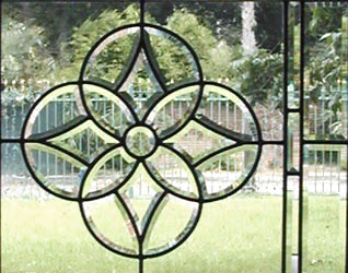 leaded glass bevel entry