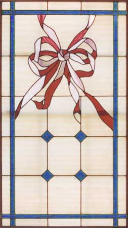 stained glass ribbon and bow