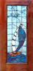 sailboat leaded glass door custom design