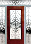 D100N leaded glass beveled entry