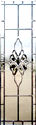 Custom leaded glass beveled sidelight window