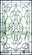 leaded glass bevel panel