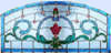 stained glass leaded glass Victorian style window