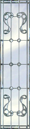 leadeded glass Victorian sidelight