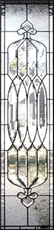 BC310 leaded glass bevel window