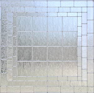 large leaded glass privacy window custom glass design