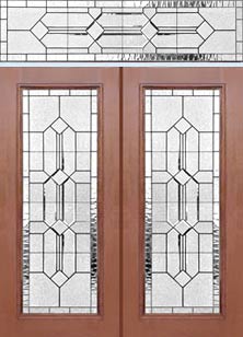 leaded glass entry