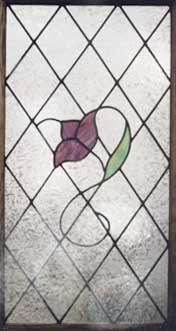 hummingbird stained glass window