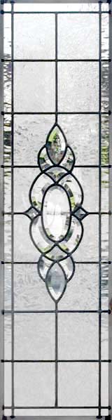 Custom leaded glass HG12V bevel sidelight window