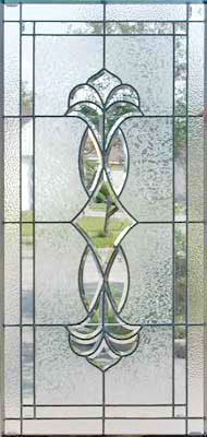 leaded glass bevel window